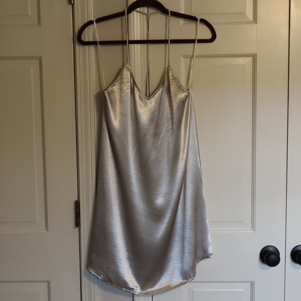Essue Shimmery Silver Dress